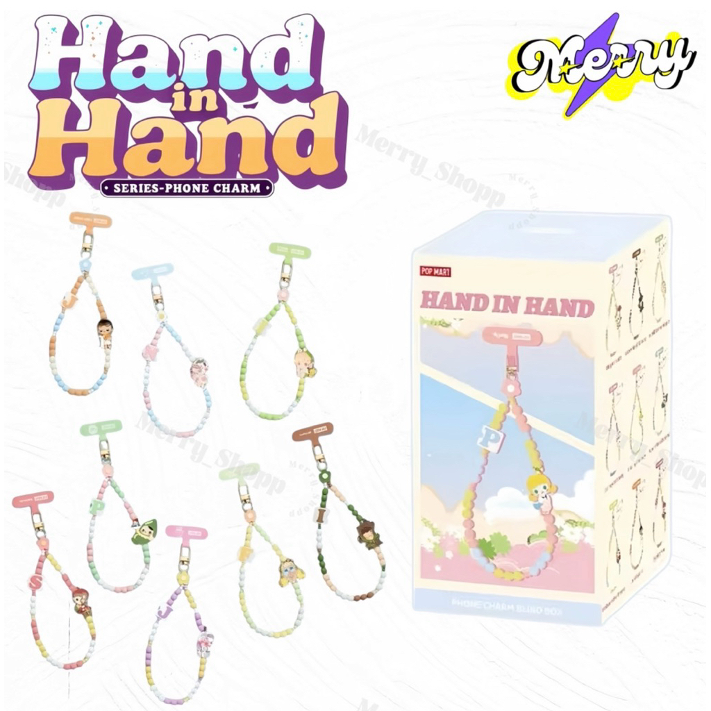 🌟พร้อมส่ง🌟POPMART Hand in Hand Phone charm สายคล้องโทรศัพท์