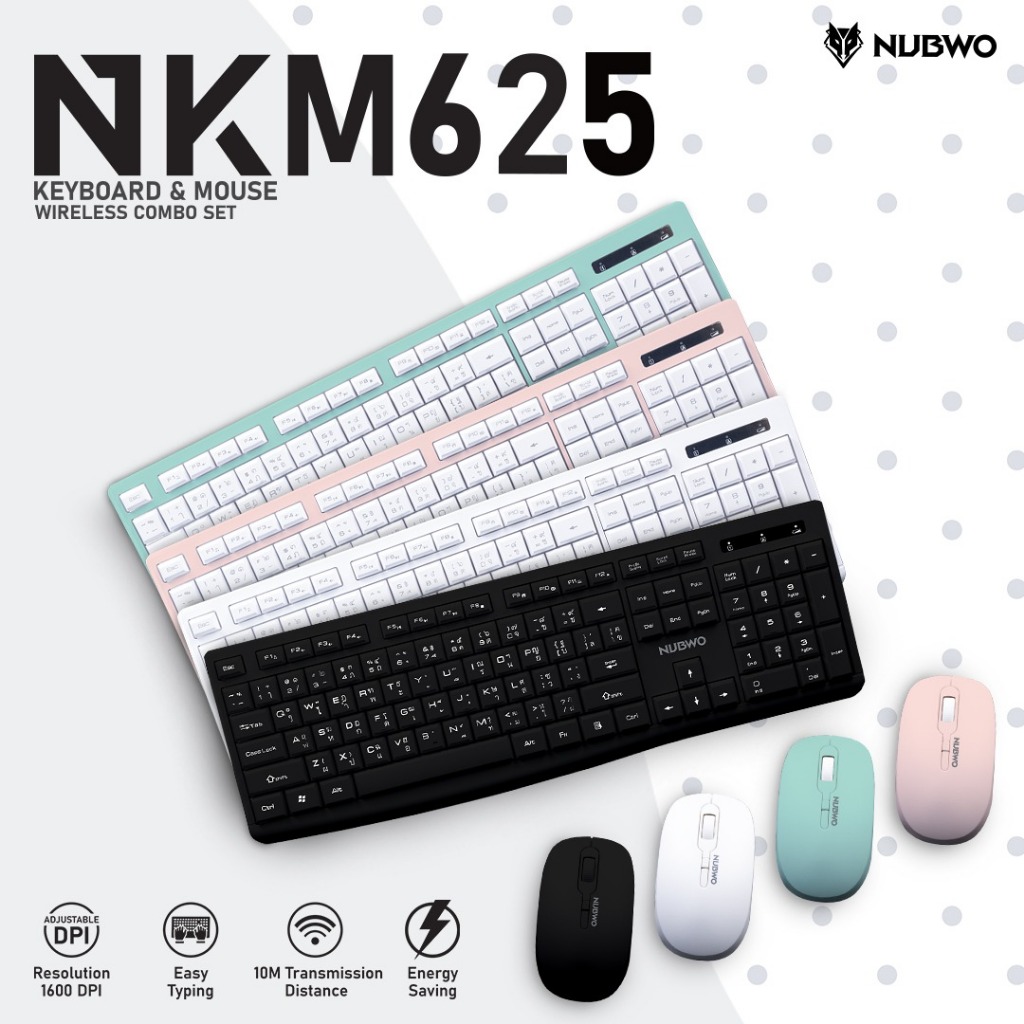 Keyboard+Mouse Wireless Nubwo NKM-625