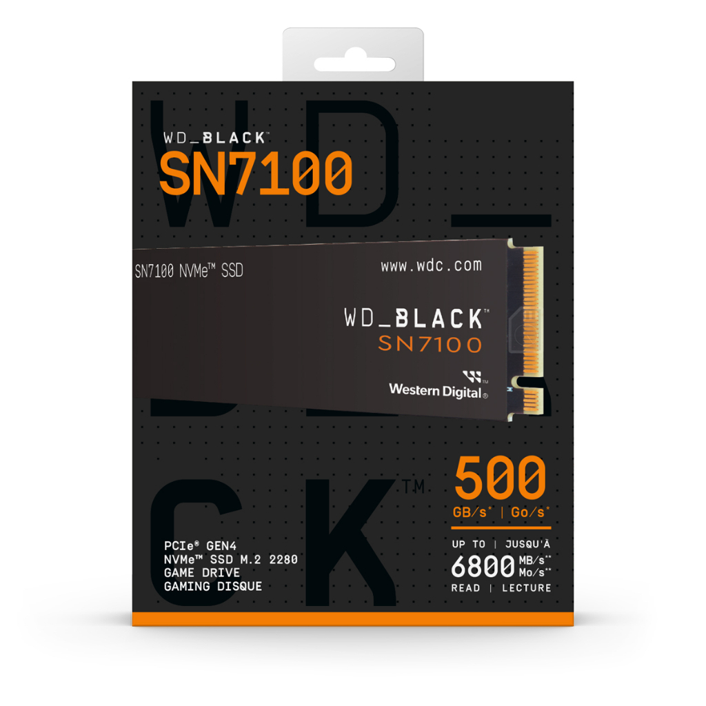 500GB SSD (เอสเอสดี) WD BLACK SN7100 - PCIe 4x4 NVMe M.2 2280 (WDS500G4X0E)