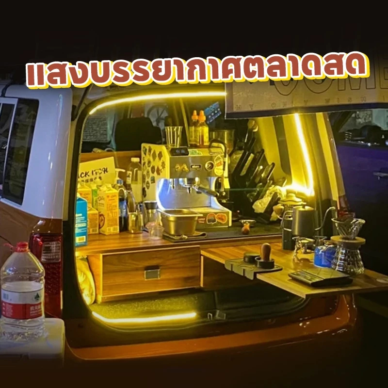 ไฟ LED แบบเส้น ไฟแต่งห้อง ไฟตกแต่งร้าน แถบไฟนีออนแบบยืดหยุ่นสุดสดใส 220V ดัดงอได้ IP67กันน้ำกลางแจ้ง - รูปที่ 3