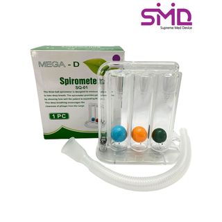 เครื่องเป่าบริหารปอด ชุดบริหารปอด Spirometers ยี่ห้อ Mega-D