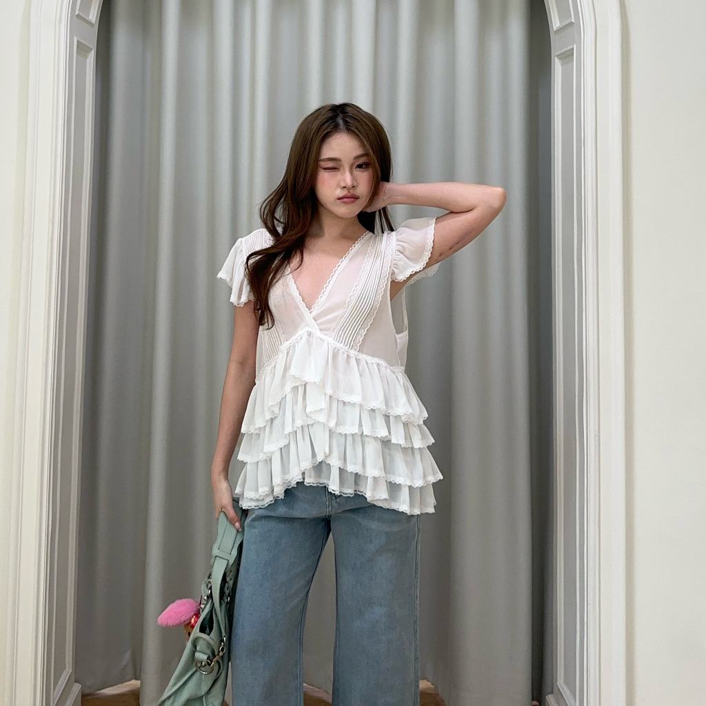 Kimmame – เสื้อ รุ่น Phoebe Chiffon ราคา ถูกที่สุด ดีลบีเคเค แกลเลอรีภาพที่ 5
