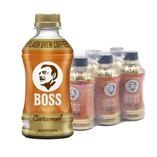 ( แพ็ค 6 ขวด) BOSS COFFEE by Suntory บอส คอฟฟี่ (อเมริกาโน่, ลาเต้, ไม่มีน้ำตาล) 230 ml.