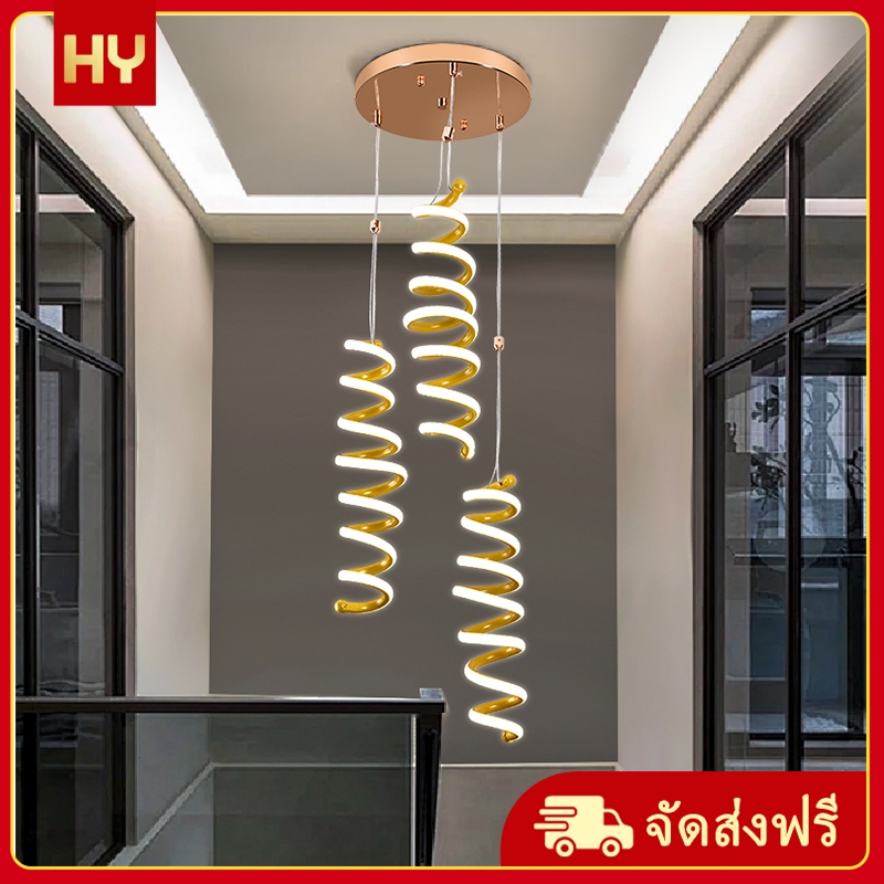 ใหม่ที่เรียบง่ายห้องรับประทานอาหารโคมระย้า LED แสงหรูหราห้องนั่งเล่นตกแต่งโคมไฟห้องนอนที่ทันสมัย