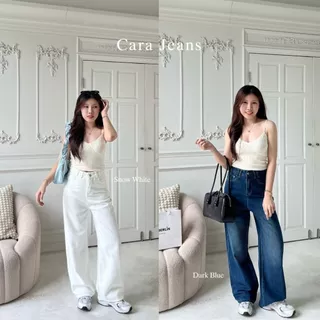 Beberlin กางเกงยีนส์ ขากระบอกกลาง สีเฟด รุ่น Cara Jeans / No : 7091