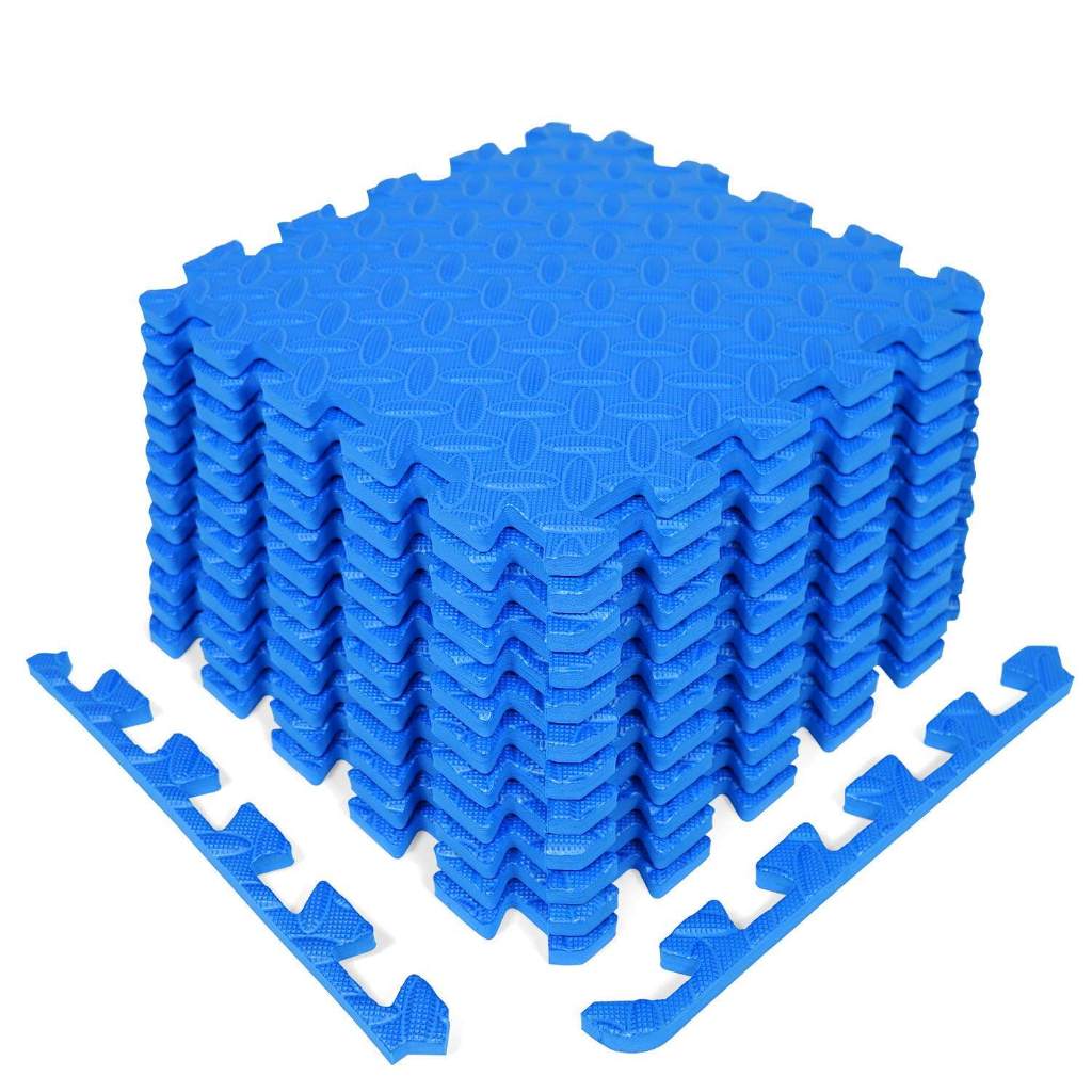 Yes4All : Y4AAMZ003-BLE* แผ่นโฟมรองกระเเทรก  Yes4All Interlocking Exercise Foam Mats, Blue