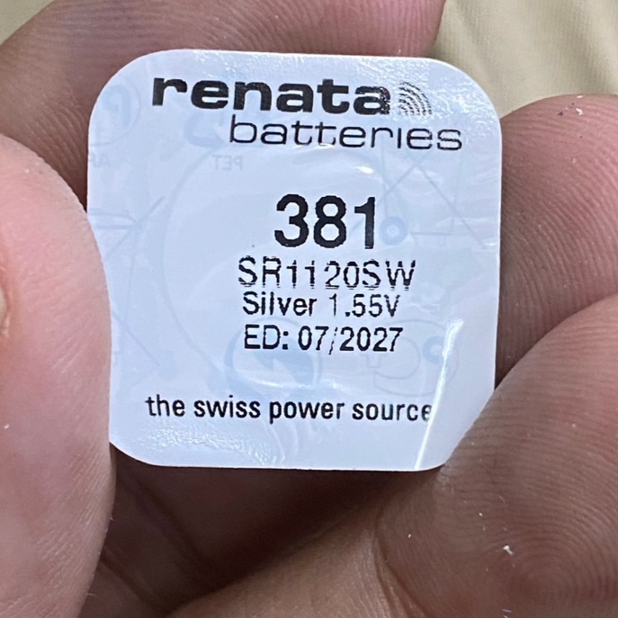 ถ่านนาฬิกาRenata 381/SR1120SW ของแท้ 1 ก้อน(Exp:7/2027) - รูปที่ 2