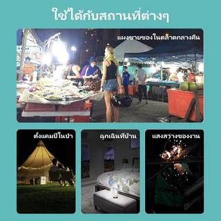 AIMO ไฟฉุกเฉิน(แบบชาร์จไฟได้) ใช้ในตลาดกลางคืน, ไฟถนน, ไฟกลางแจ้ง, ไฟติดผนัง, โคมระย้า, กันน้ำและสามารถใช้ได้เมื่อชาร์จเ
