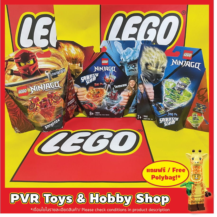 LEGO® 70659 70682 70684 Ninjago Spinjitzu Kai Spinjitzu Slam - Jay Kai vs. Samurai เลโก้ นินจาโก ของ