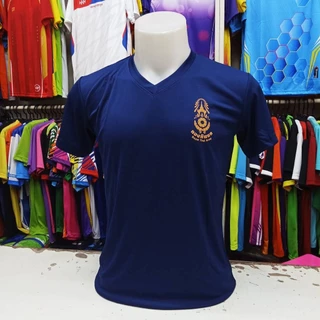 เสื้อยืด แขนสั้น ( คอกลม / คอวี ) สกรีน โลโก้หน้าอก กองทัพบก