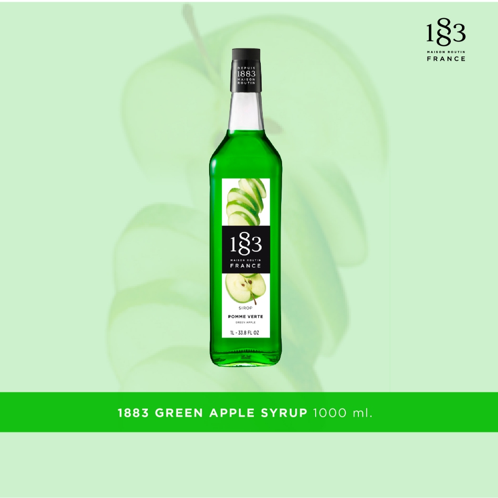 1883 น้ำเชื่อมกลิ่นกรีน แอปเปิ้ล | GREEN APPLE  SYRUP 1000 ml. (SKU 6004)