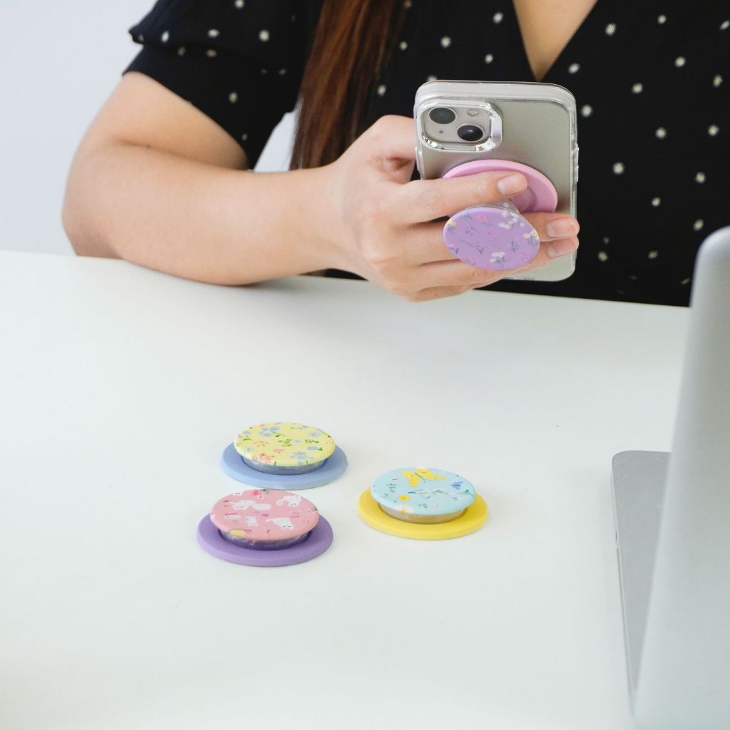 LAONGMOON Griptok Flower Sweet Collection กริ๊ปต๊อก ที่ติดหลังมือถือ - รูปที่ 5