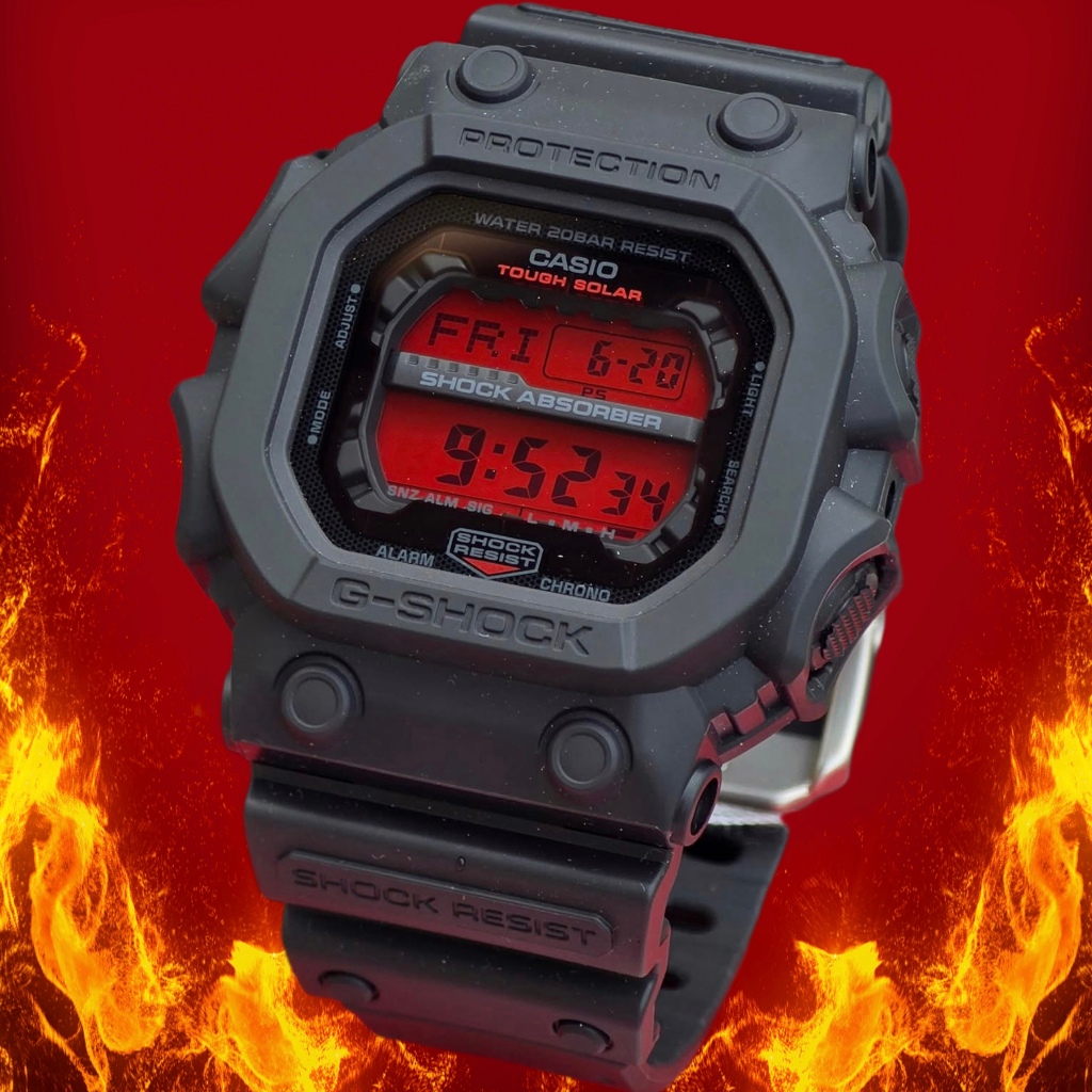 Casio G-Shock นาฬิกา สายเรซิน รุ่น GX-56BBR-1 - สีดำ