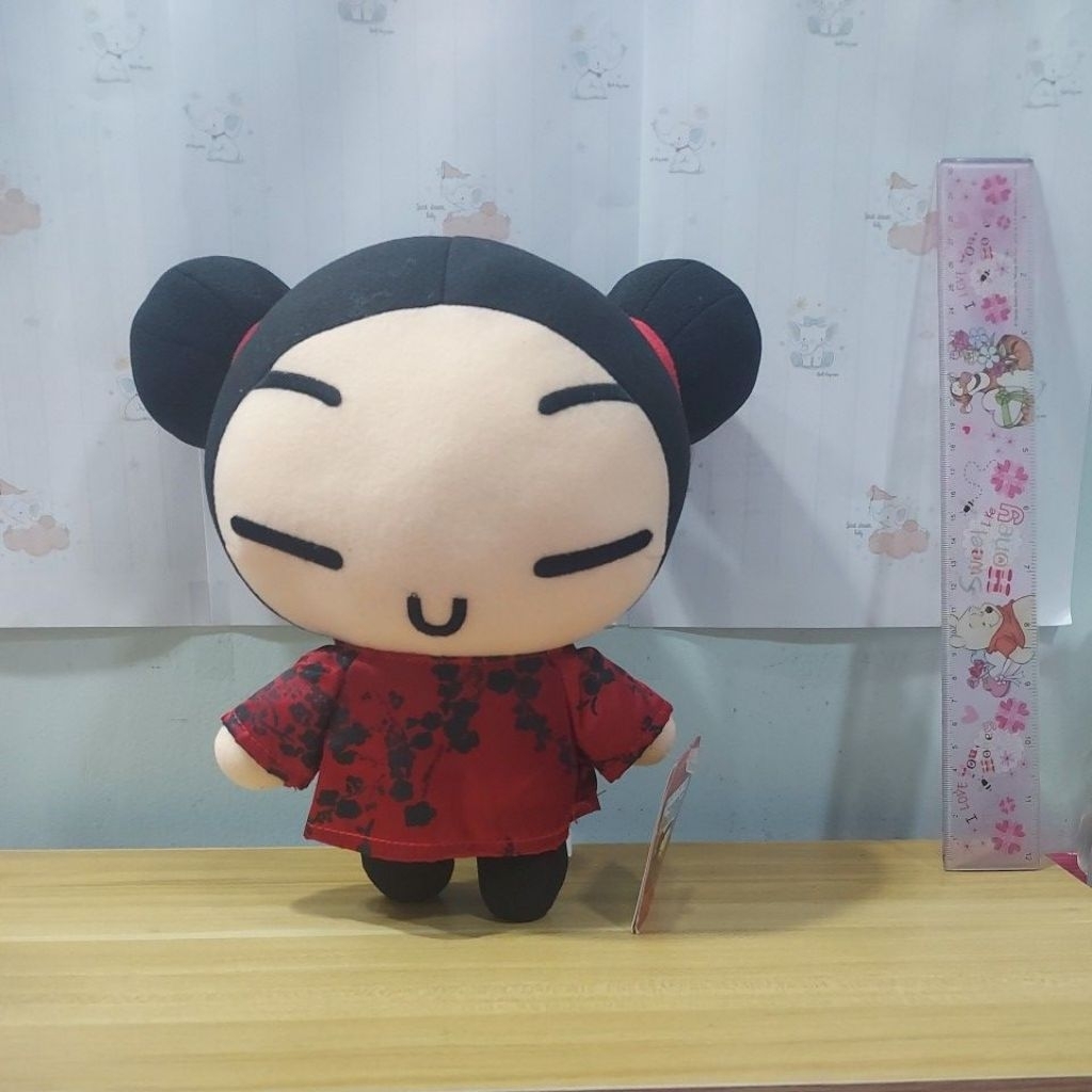 Pucca stuffed toy (Pucca Funny Love) /ตุ๊กตาปุ๊กก้า "Pucca Funny Love" ของแท้มือสองป้ายห้อย