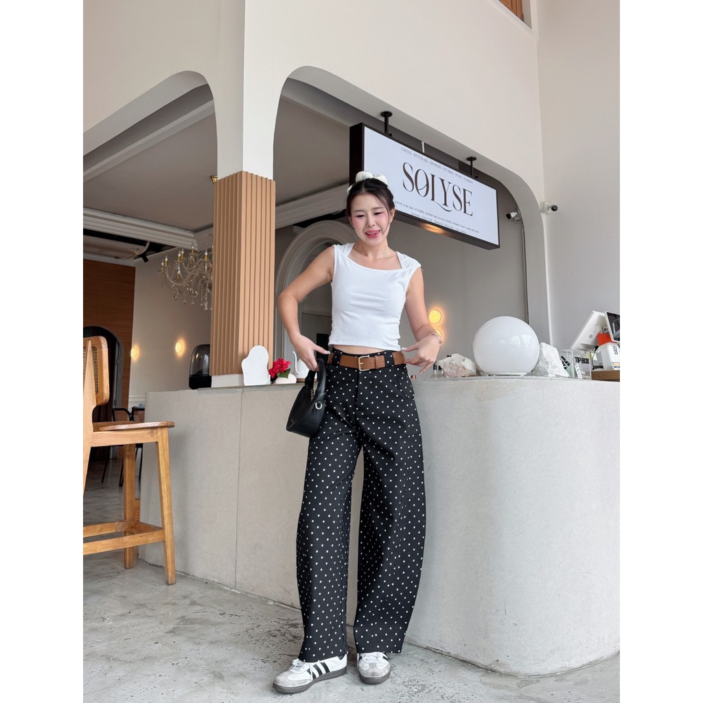 รุ่นใหม่ !NEW HONEY-BEE BALLOON PANTS! ทรงขากระบอกบอลลูน* (อ่านรายละเอียดก่อนสั่งซื้อ) รูปที่ 2