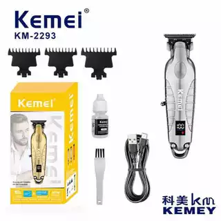 Kemei KM-2293 ปัตตาเลี่ยนตัดผมไร้สาย ชาร๋จUSB ตัดผม กันขอบ กันลาย ใช้งานง่ายมาก สินค้าพร้อมส่ง แบตเตอเลี่ยนตัดผมไฟฟ้า