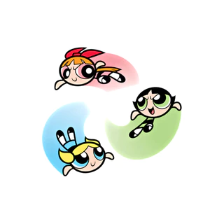 ตัวรีดการ์ตูนสุดฮิต 🌈 Powerpuffgirls 🌈 รีดง่ายแผ่นฟิมล์รีดร้อนติดเสื้อ 🌈
