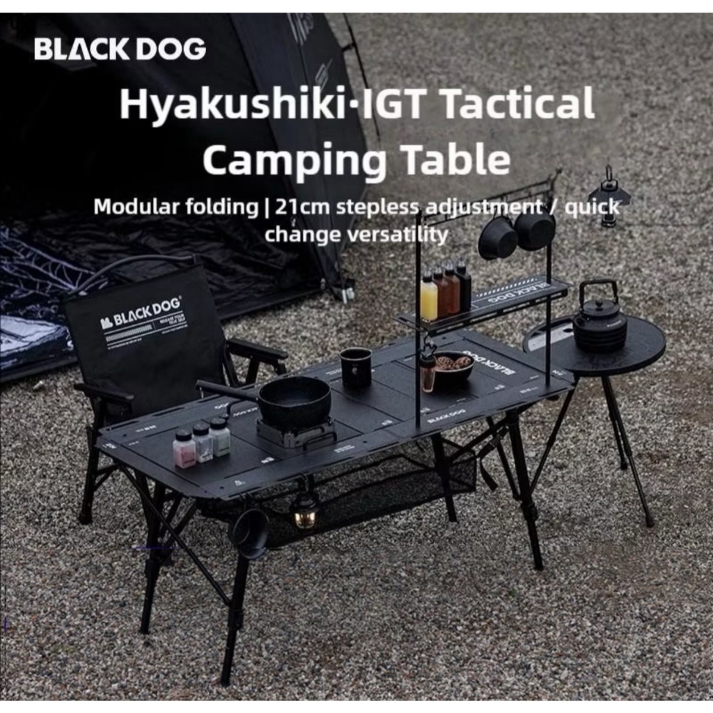 🔥พร้อมส่งทันทีใน24ชม.🔥Blackdog Baishi โต๊ะพับโต๊ะตั้งแคมป์เก้าอี้ IGT ตารางอลูมิเนียมอัลลอยด์กลางแจ้งแบบพกพาโต๊ะตั้งแคมป