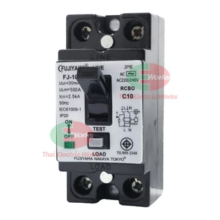 Fujiyama เซฟตี้เบรกเกอร์ กันดูด กันไฟรั่ว เบรกเกอร์กันดูด Breaker RCBO 10A 15A 20A 30A ฟูจิยาม่า