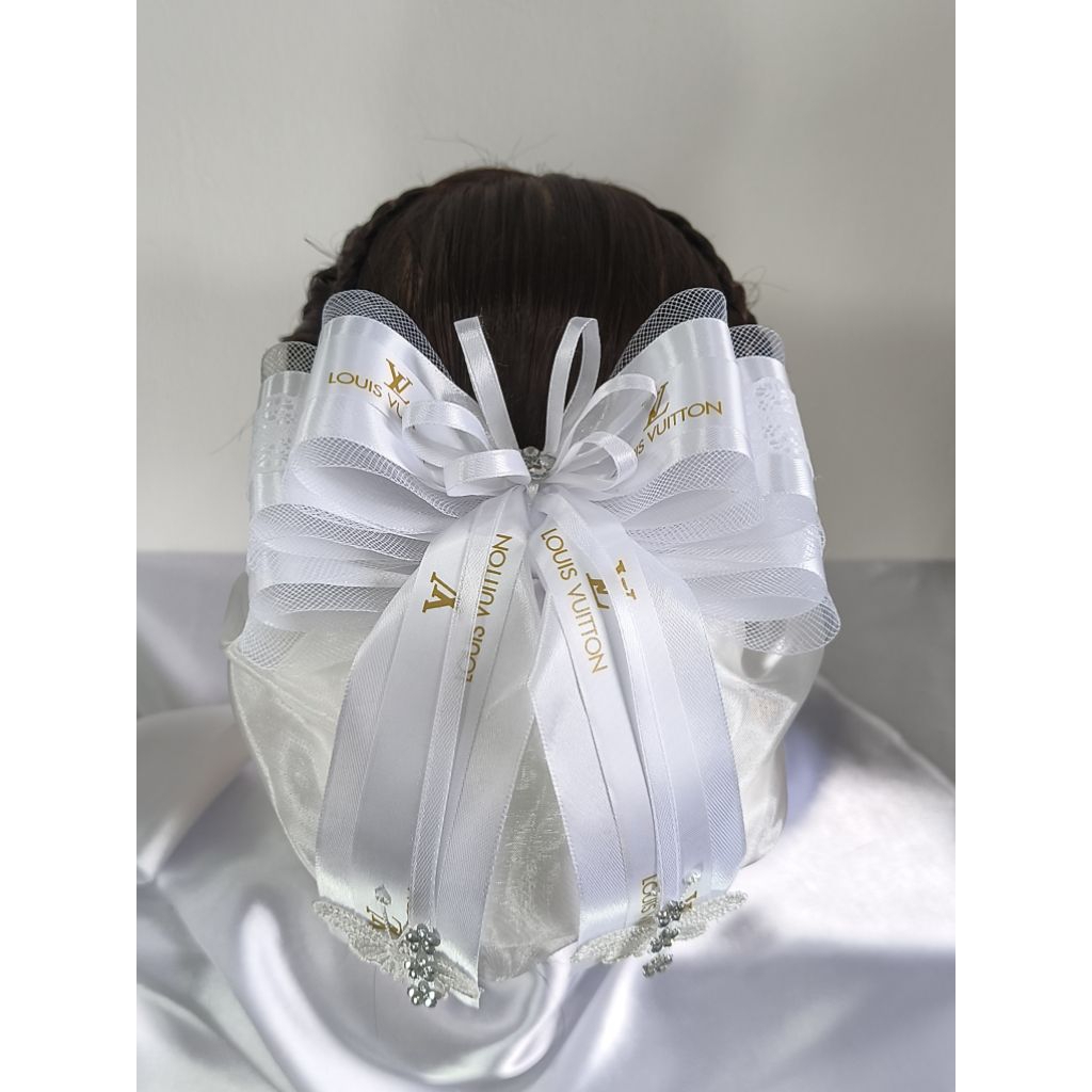 กิ๊ฟ+เน๊ตคลุมผม  ขนาดใหญ่ 15.5 cm. ** ราคาส่ง **โบว์เด้งไม่แบน ตัวกิ๊ฟใหญ่แข็งแรง**หมดสต็อกรอบนี้ราคาปรับขึ้นตามวัสดุ - รูปที่ 4