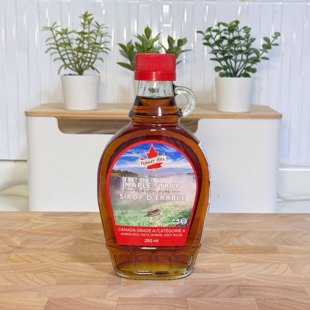 TURKEY HILL Maple Syrup 250ml - LEONE NIAGARA AMBER เมเปิ้ลไซรัปขวดแก้วน้ำตกไนแอการา