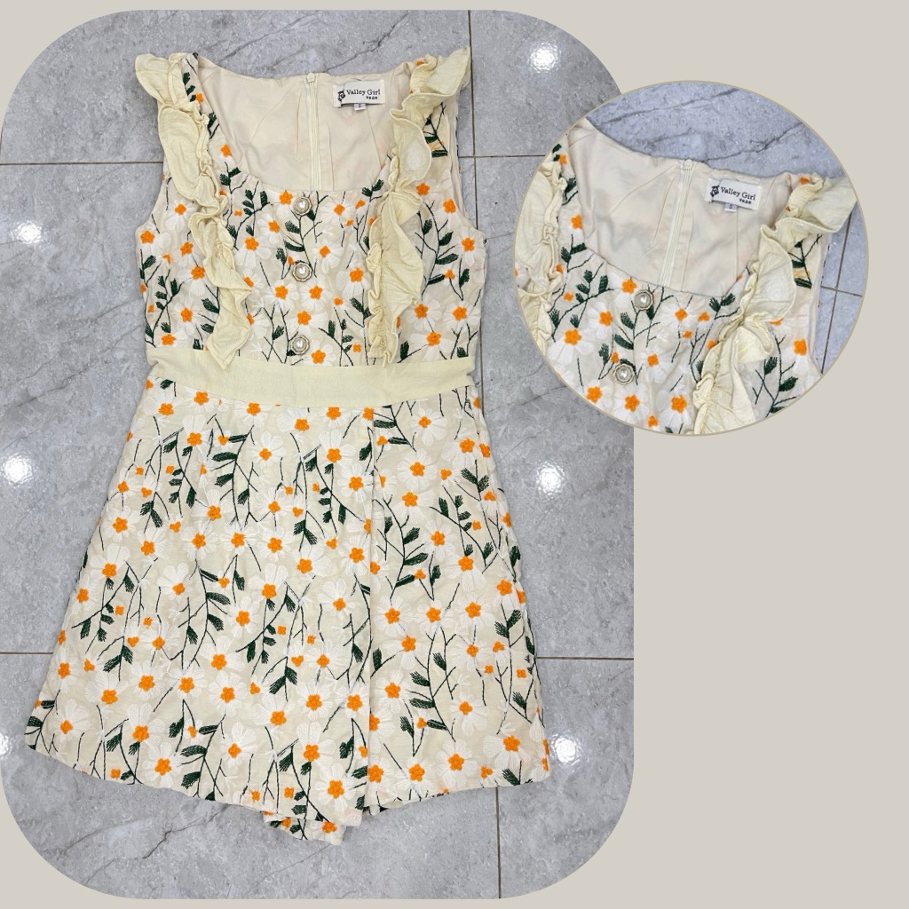 จั๊มสูท!!ป้ายValley Girl size“s”