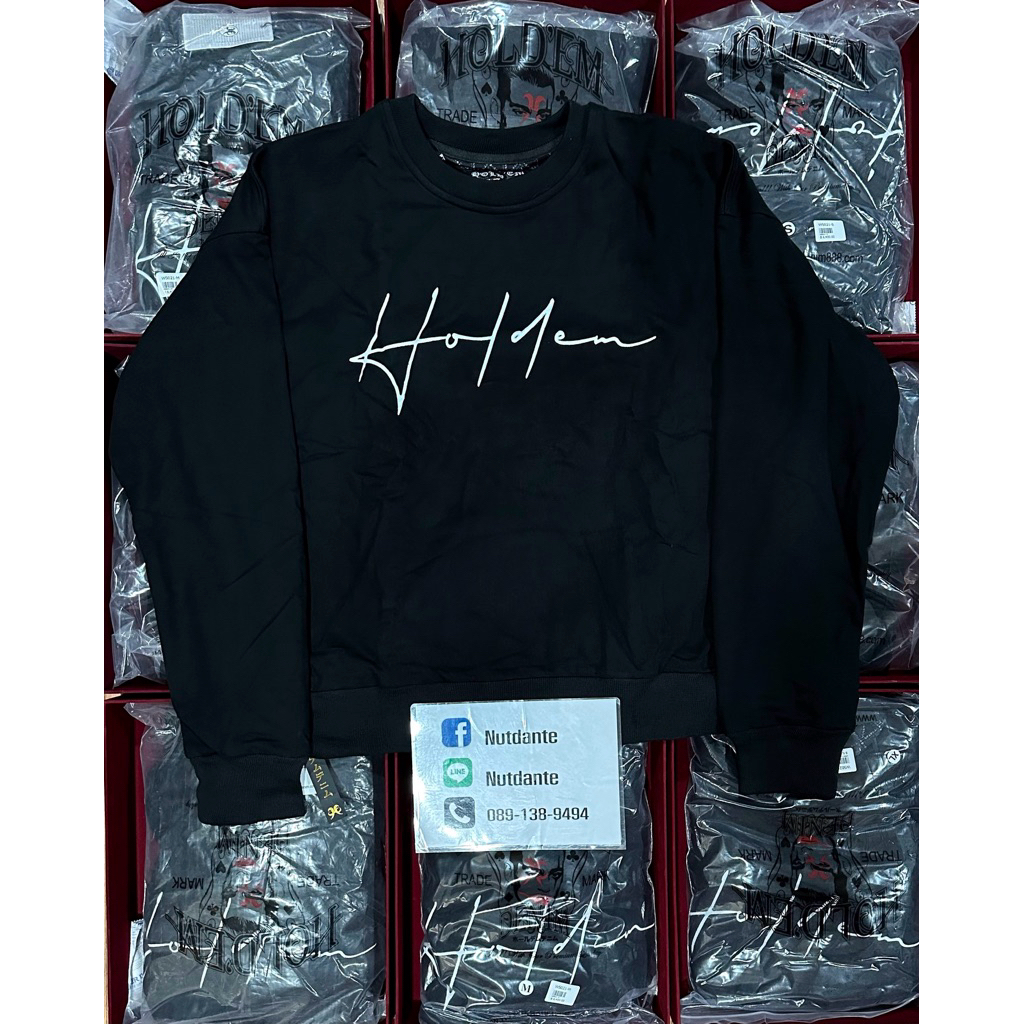 🔥Holdem แท้100%🔥Holdem แขนยาวดำ