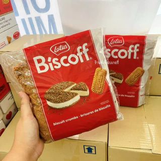 โลตัส บิสคอฟ ครัมบ์ Lotus Biscoff crumbs ของแท้ ฉลากไทย มีอย.ถูกต้อง ปริมาณ 750 กรัม บิสกิตครัมเบิ้ลรสคาราเมล
