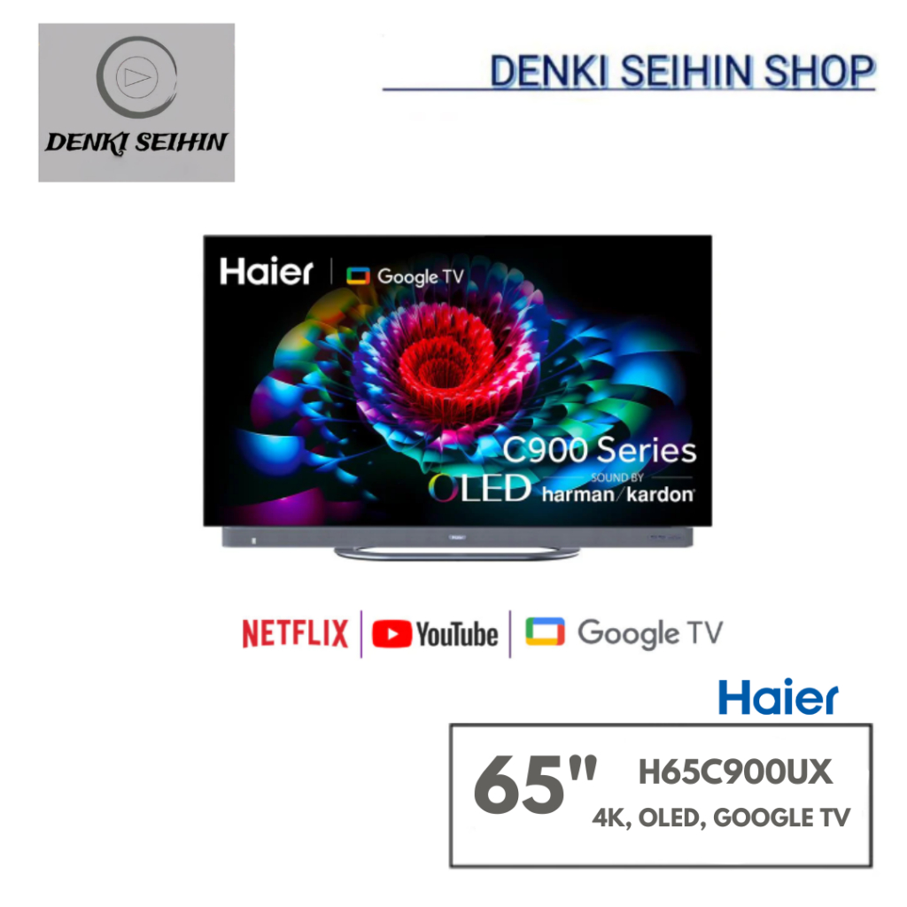 Haier ทีวี C900UX Series Google TV 65 นิ้ว 4K UHD OLED ปี 2024  H65C900UX