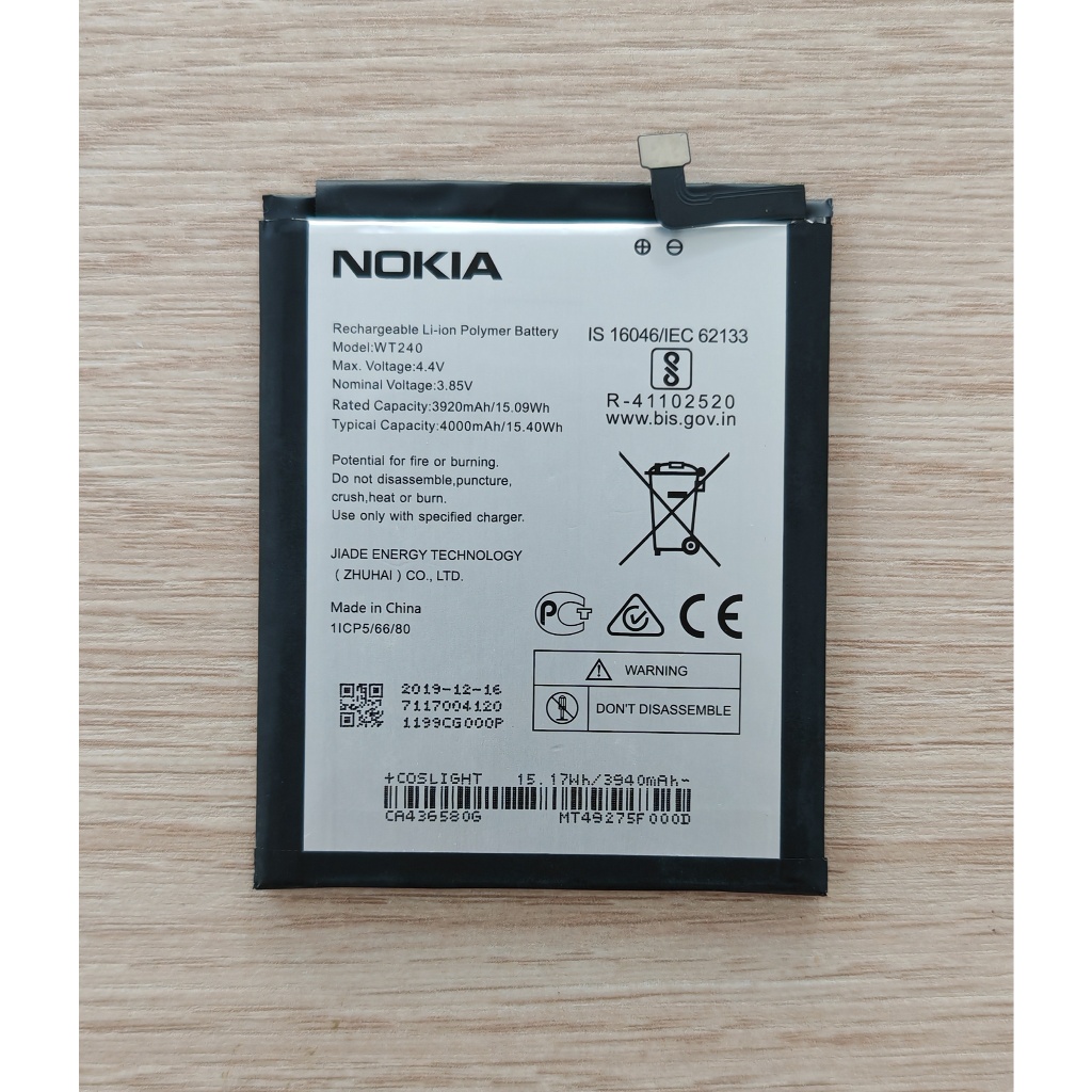 🍳 แบตเตอรี่ For NOKIA 3.2 TA-1154 TA-1156 TA1161  Battery Model WT240