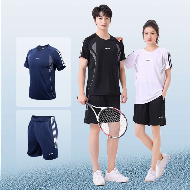 mvp sport ชุดกีฬา ชุดสองชิ้น กางเกงขาสั้น + แขนสั้น ชุดฟุตบอล ชุดบาสเก็ตบอล เสื้อผ้าแข่งขัน สูท ขนาด: M-5XL
