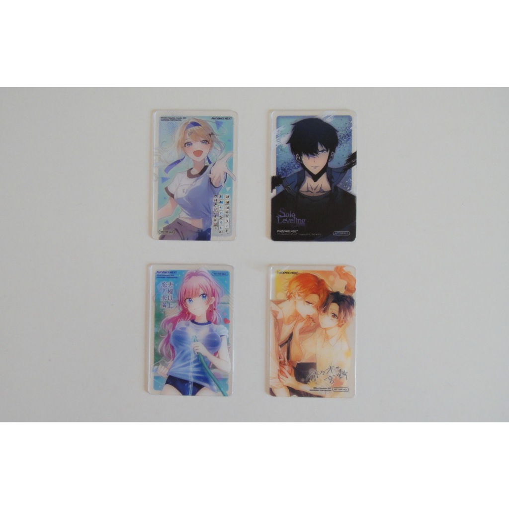 ของ Premium Phoenix Next Character Clear Card Set ขนาด 8.5 x 5.5cm มี 4 ชิ้น จากตัวละคร 4 เรื่อง [ชุ