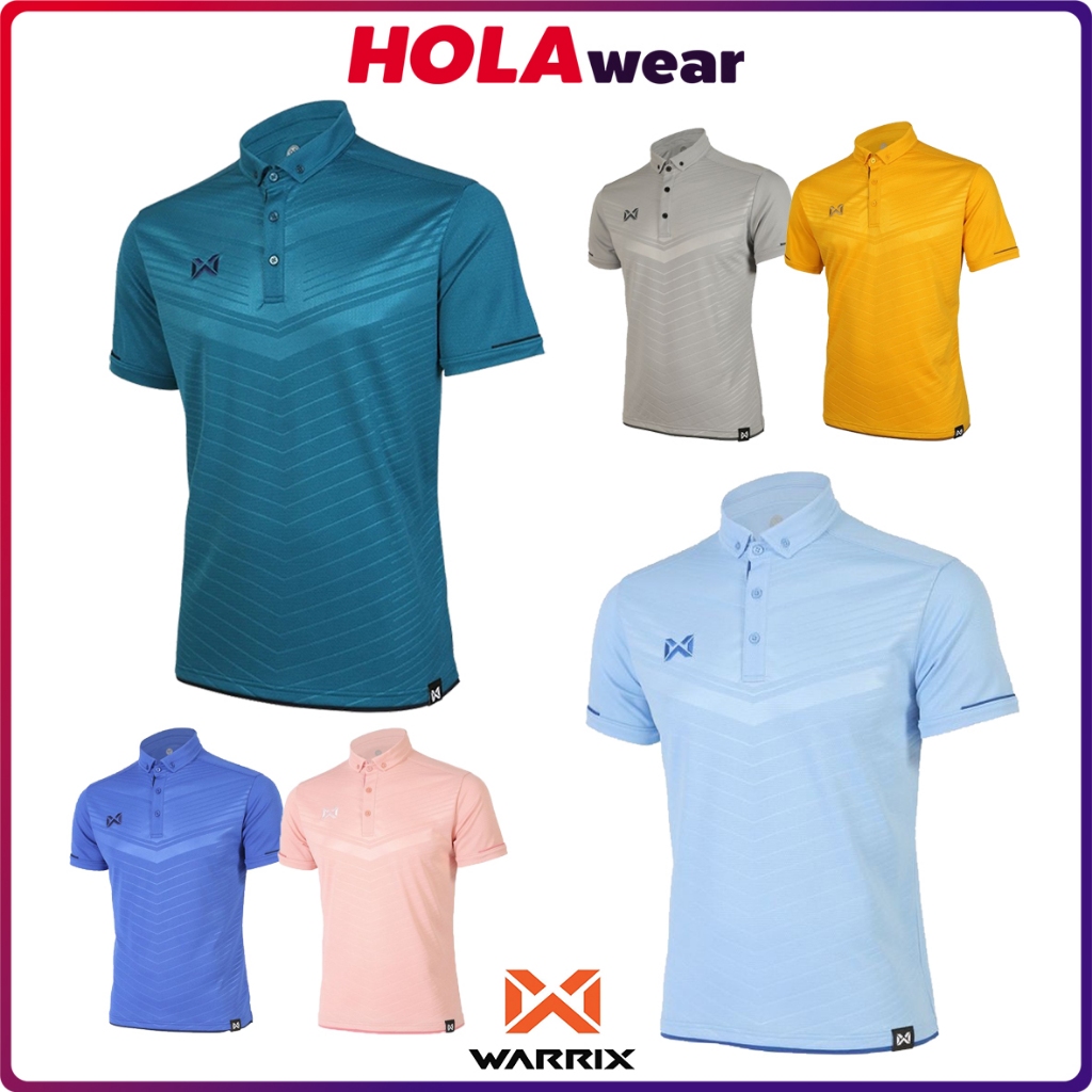 โปโล Warrix 3318N PLAN18 รุ่น Lavida ลวดลายมีมิติ