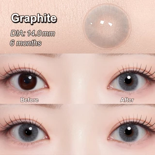 Magister & Realcon คอนแทคเลนส์ 14.5mm ซีรีย์ซุปเปอร์ไซส์ คอนแทคเลนส์สีดำ สีน้ำตาล คอนแทคเลนส์สายตาสั้น 6 เดือน