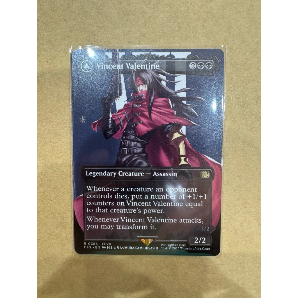 MTG Final Fantasy Variants: Vincent Valentine (0383 - Borderless)