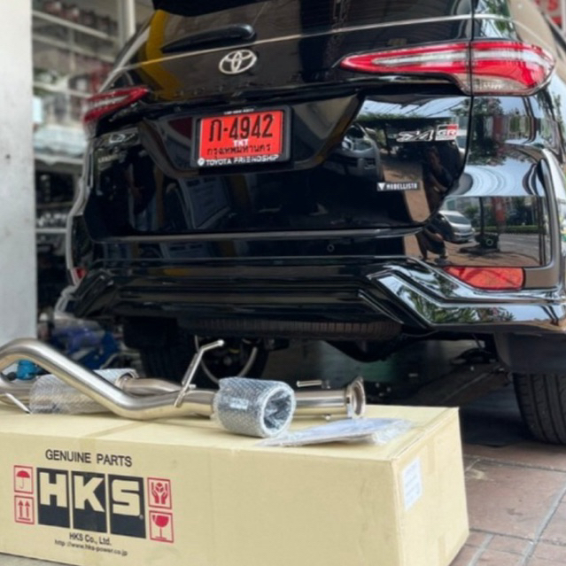 ชุดท่อ HKS LEGAMAX CARBON SINGLE TAIL TOYOTA ALL NEW FORTUNER 2016+ ท่อ HKS จากญี่ปุ่น LEGAMAX ท่อ เ