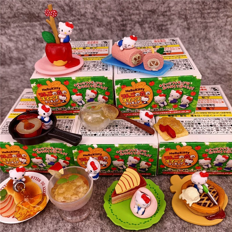 โมเดล Trendy toys~Little white cute cat food miniature landscape desktop ornaments food toys