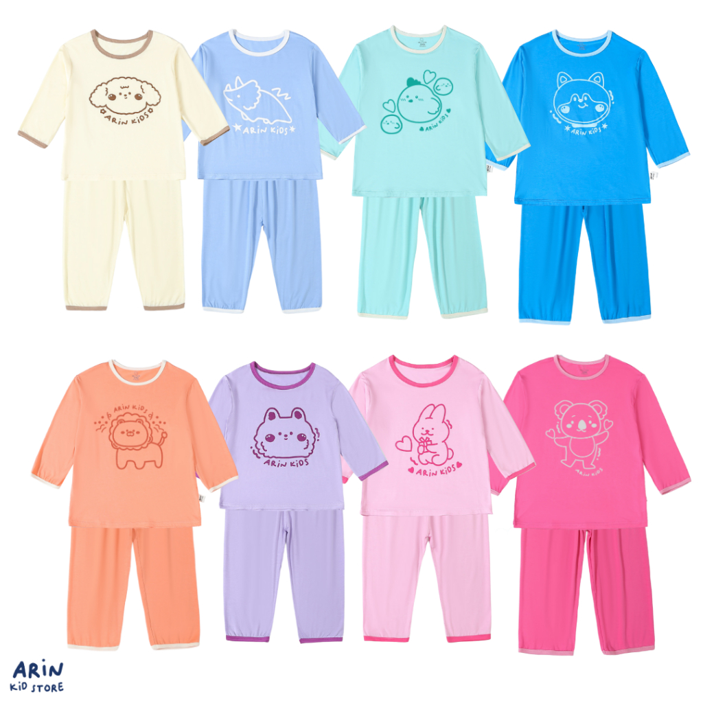 ชุดนอนเด็ก ผ้าเซ็นเทล รุ่นBC ของแบรนด์Arin Kids อริน คิดส์