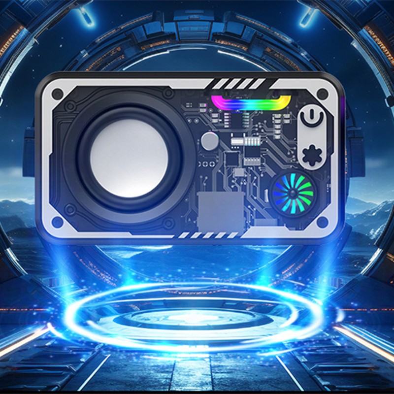 Speaker LED ลําโพงบลูทูธ 5.3 ระบบเสียงรอบทิศทาง ลําโพงมัลติฟังก์ชั่น RGB สามารถเชื่อมต่อกับเดสก์ท็อป/แล็ปท็อป/ทีวี/ลําโพ