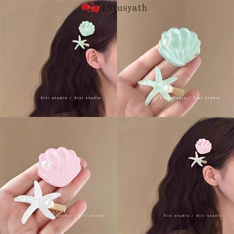กิ๊บติดผมมุก กิ๊บติดผม Girly กิ๊บติดผมซุปเปอร์นางฟ้า คลิปน่ารักสีแดงสุทธิเกาหลี.Lotusyath