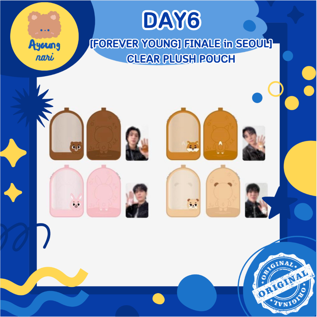 พร้อมส่ง DAY6 - [3RD WORLD TOUR [FOREVER YOUNG] FINALE in SEOUL] CLEAR PLUSH POUCH กระเป๋าใส่ตุ๊กตา