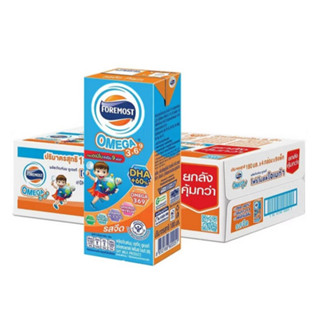 UHT FOREMOST OMEGA  โฟร์โมสต์ โอเมก้า นมยูเอชที รสจืด 180 มล…