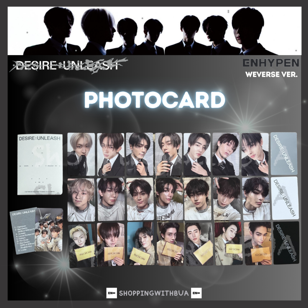 การ์ดแท้ ENHYPEN 6TH ALBUM DESIRE : UNLEASH Weverse Ver.