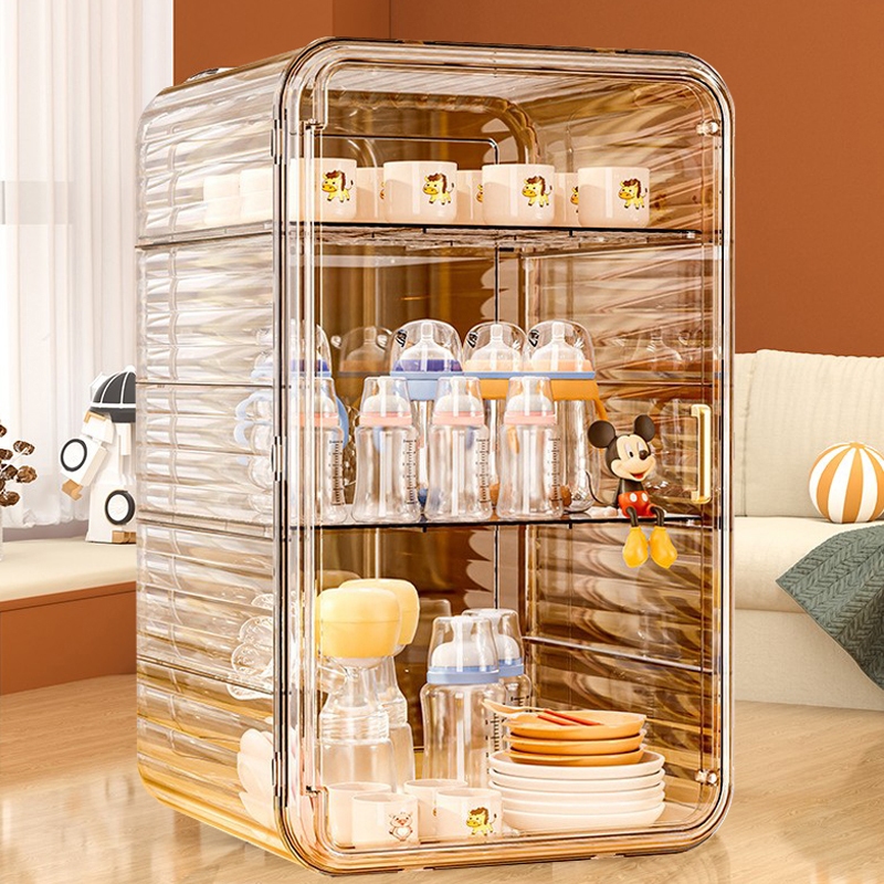 ตู้เก็บขวดนมเด็ก กล่องเก็บขวดนม กันฝุ่นละออง กันแมลง ห่างจากฝุ่น ตู้จัดเก็บเครื่องช้อนส้อม ที่คว่ำจาน กล่องใส่ขวดนมเด็ก