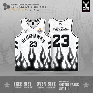 เสื้อกล้ามบาส BLUEHAWKS 23กางเกงแยก มี4สีให้เลือก