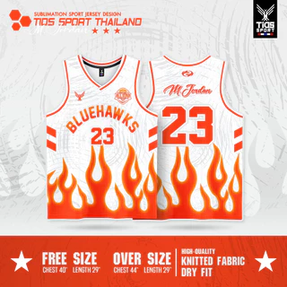 เสื้อกล้ามบาส BLUEHAWKS 23กางเกงแยก มี4สีให้เลือก