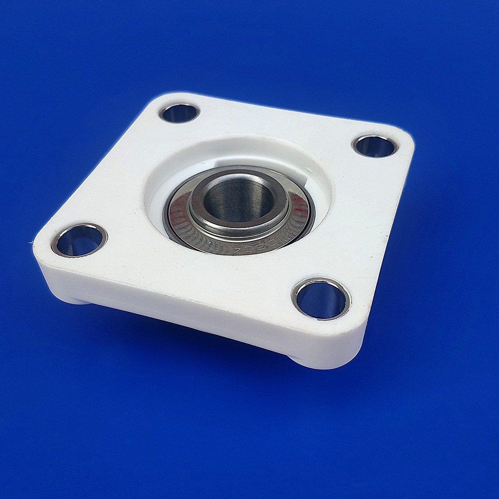 ที่ตั้งชิ้นส่วนลูกกลิ้งแบบเหล็กไนลอนสี่เหลี่ยม UCF203 F204 F205 F206 207 208พร้อมฝาปิด ชิ้นส่วนเครื่