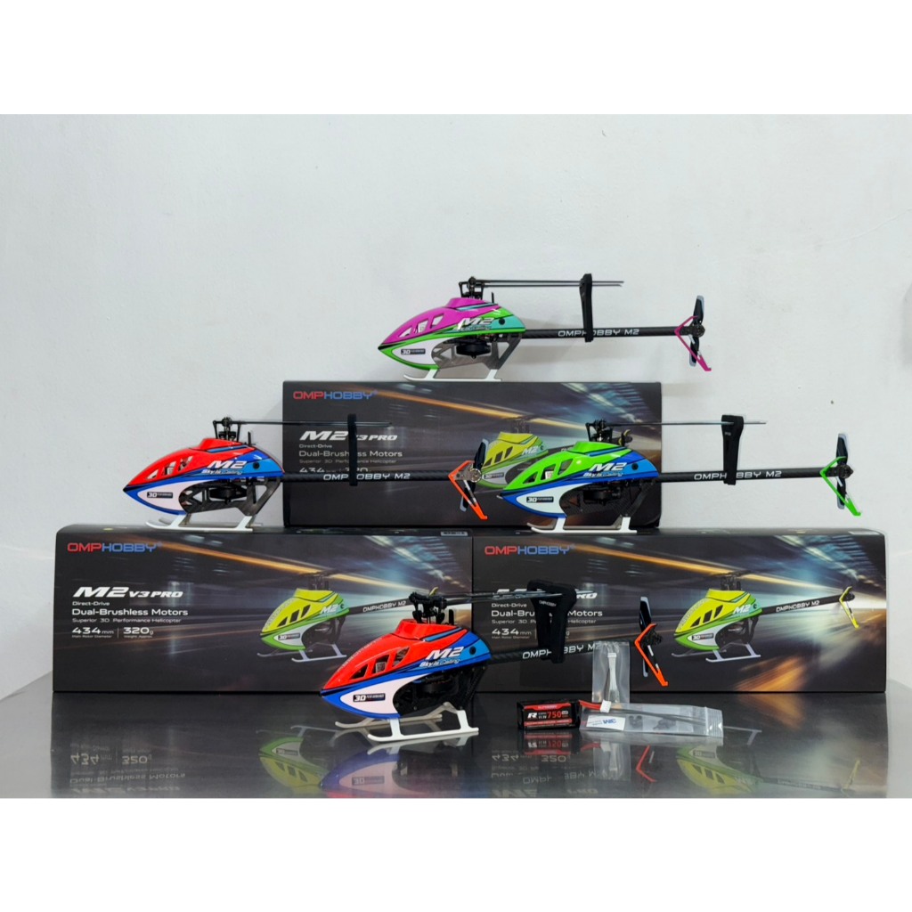 omphobby M2 V3 Pro BNF เฮริคอปเตอร์บังคับ omphobby M2V3 Pro เฮริคอปเตอร์ 3 D