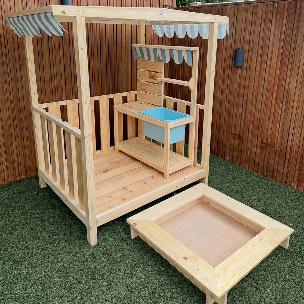 พร้อมส่ง🇹🇭 ชุดครัวไม้สำหรับเด็ก Mud Kitchen🍴