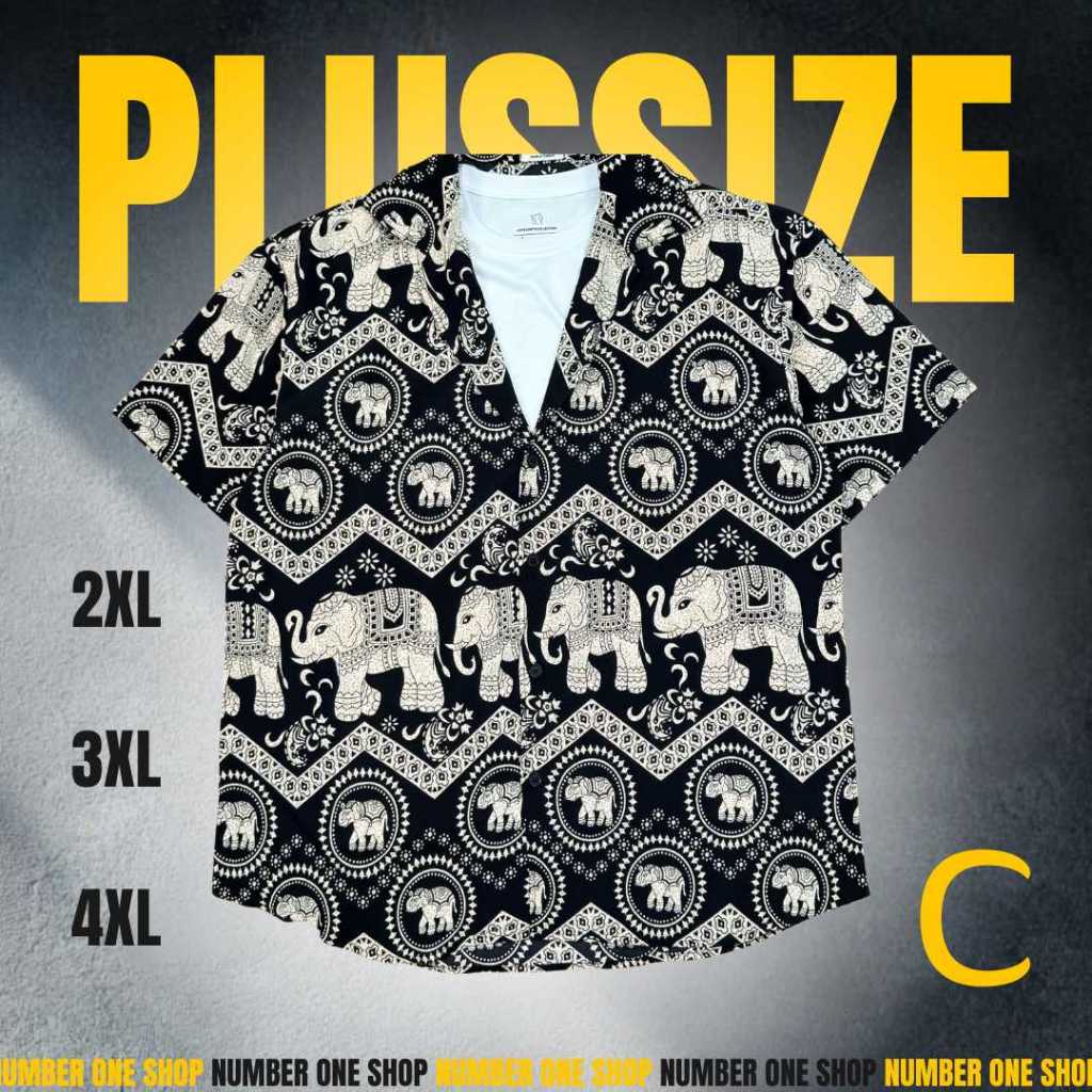C เสื้อฮาวายลายช้าง และลายอื่นๆ (unisex) เสื้อฮาวายไซส์ใหญ่  แบรนด์No.1 NCT DREAM ผ้าไหมญี่ปุ่นนุ่มสบาย